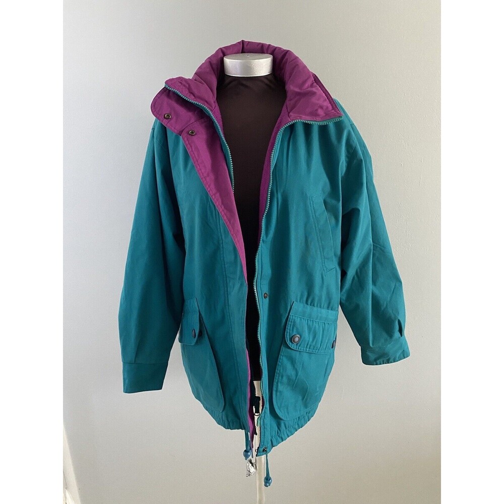 Pacific Trail Teal Shell Jacket with Purple Lining